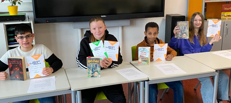 Reading competition at the Gronau comprehensive school