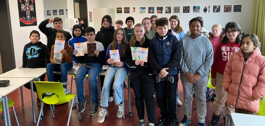 Reading competition at the Gronau comprehensive school