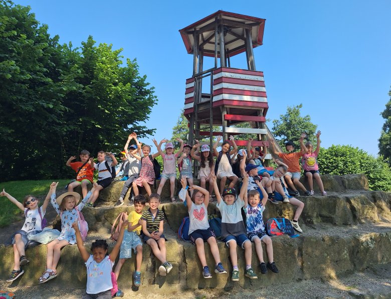 Klassenfoto Klassenfoto op de piratenspeelplaats